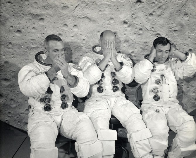 Els tripulants de l’Apol·lo 10 van trobar un estrany objecte flotant