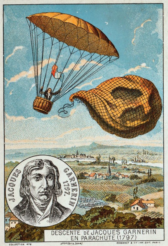 El primer salt en paracaigudes